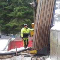 Maalämpöä voi rakentaa myös talviaikaan.